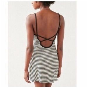 BDG Urban Outfitters stripe dress, low back